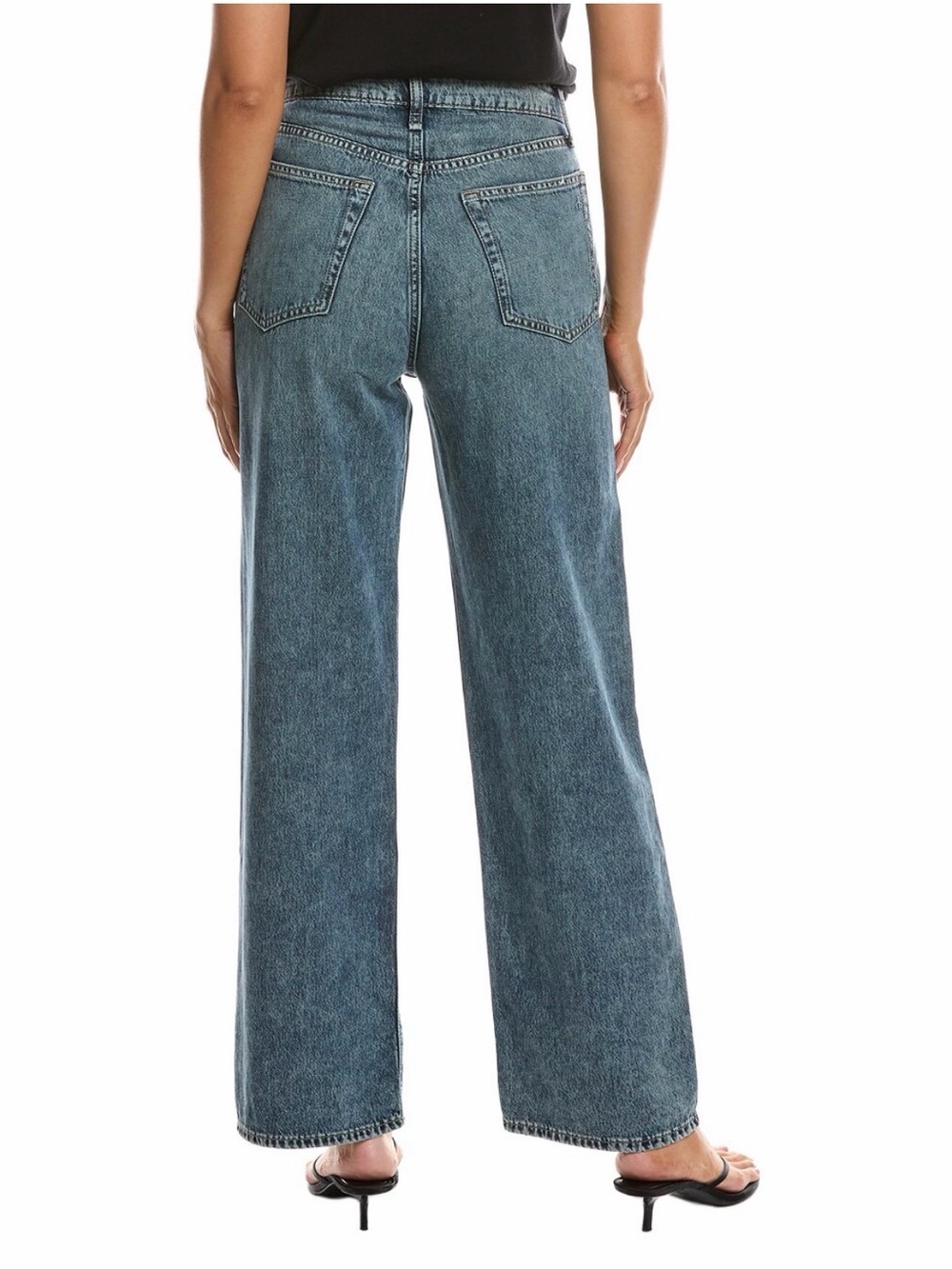 NWT Rag & Bone Lori Wide Leg Jeans Easton 100% Cotton Size 30 - Picture 2 of 15